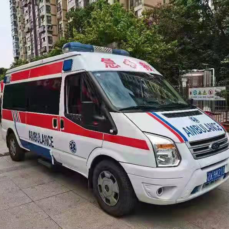 城关长途救护车护送病人返乡